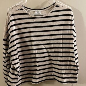 Zara striped sweater shirt